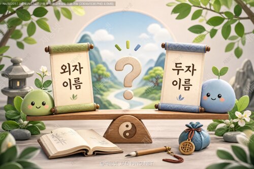 외자 이름 vs 두 자 이름: 성명학적으로 어느 쪽이 더 안정적이고 운이 좋을까