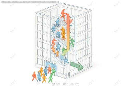 🏢 빌딩의 피난 시뮬레이션 모델링 원리