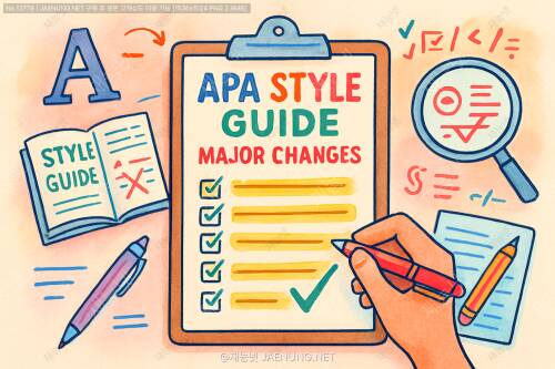 🎓 APA 스타일 가이드: 주요 변경사항 체크리스트 📝
