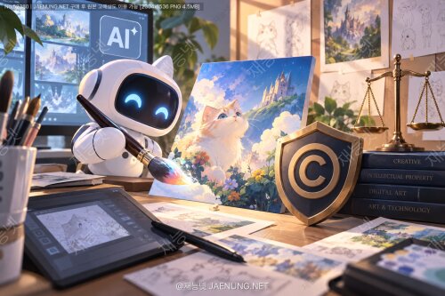 🎨🤖 AI로 그린 그림도 저작권이 있을까? 일러스트·캐릭터 창작자가 꼭 알아야 할 권리 이야기
