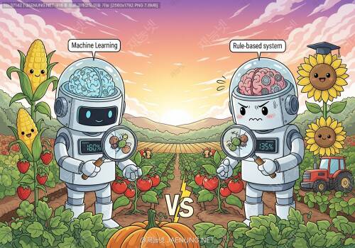 🌾 머신러닝 vs 규칙기반 시스템, 병해충 진단 정확도 대결! 농업 현장에서 누가 더 똑똑할까?