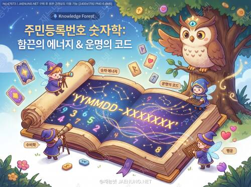 주민등록번호 숫자 풀이: 앞자리·뒷자리에 숨겨진 숫자 에너지와 운명의 코드