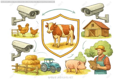 🐄 축산농가를 위한 CCTV 설치 위치 완벽 가이드 - 가축 안전과 농장 관리의 핵심 전략