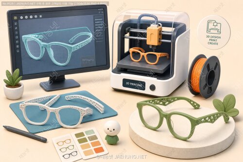 맞춤형 3D 프린팅 안경테 디자인 및 모델링의 세계로 떠나볼까? 🤓✨