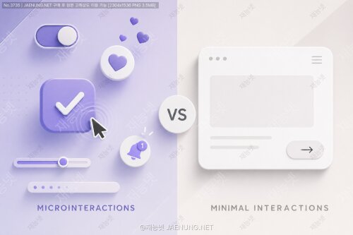 마이크로인터랙션 vs 미니멀 인터랙션: UX 디테일의 힘 🎨✨