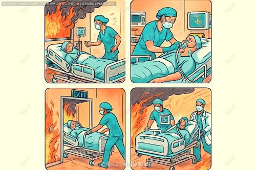 🔥 병원 중환자실에서 화재 발생 시 환자 대피 방법은? 🔥