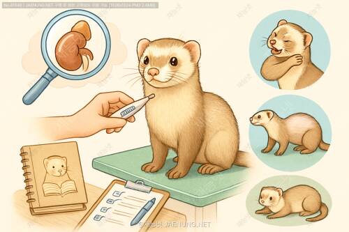 🐾 페럿 부신 질환, 제대로 알고 대비하자! 증상부터 관리까지 완벽 가이드 🏥