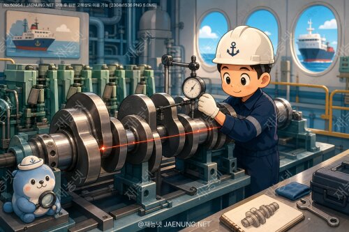 ⚙️ 크랭크샤프트 디플렉션 — 수백 톤 크랭크의 비틀림과 처짐을 측정하는 선박 정비의 핵심