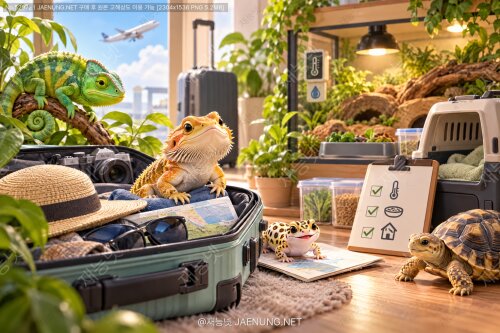 🦎✈️ 파충류 여행 시 관리와 맡기기 완벽 가이드: 집을 비워도 안심하는 온도·먹이·위탁의 모든 것