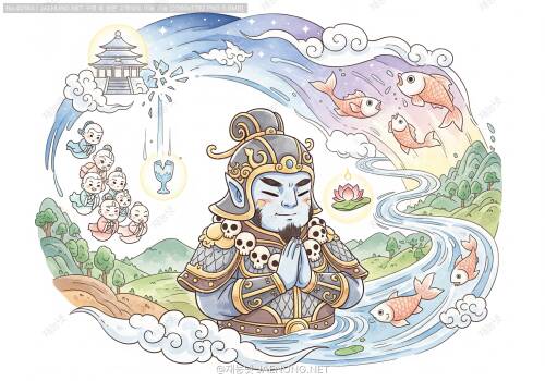 🌊 사오정의 유래와 이야기: 권렴대장의 속죄와 깨달음 🙏