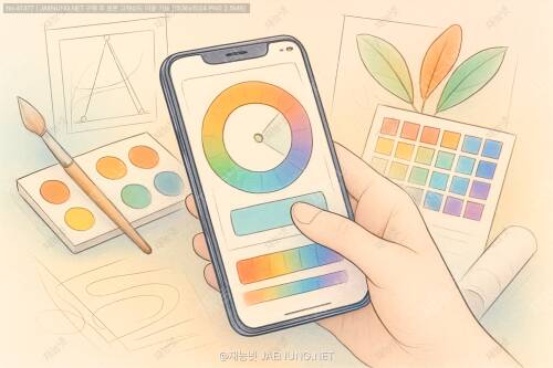 🎨 컬러 앱의 진화: 당신의 스마트폰이 전문 색채 도구로?