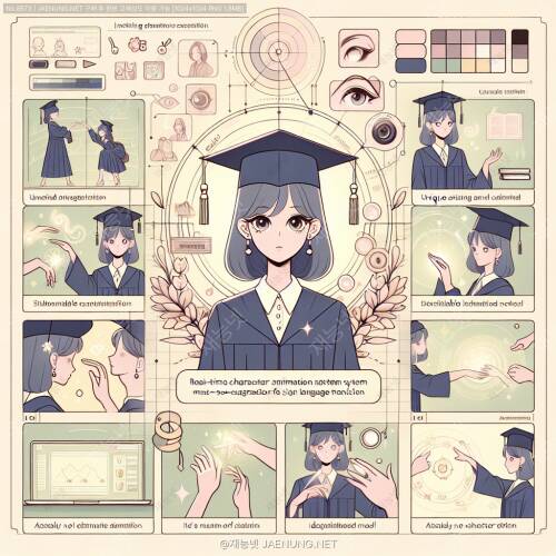 수화 통역을 위한 실시간 캐릭터 애니메이션 시스템 🤟💻