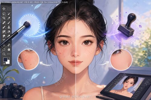 컨텐츠 인식 채우기 vs 복제 도장: 포토샵 리터칭의 마법 같은 비결 완전정복
