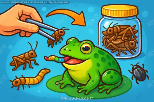 🐸 맹꽁이 먹이, 작은 곤충 급여 완벽 가이드 🦗