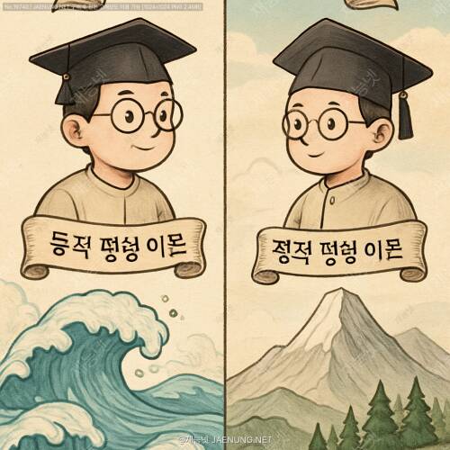 🌊 태초의 세계를 해석하는 두 관점: 동적 평형 이론 vs 정적 평형 이론 🏔️