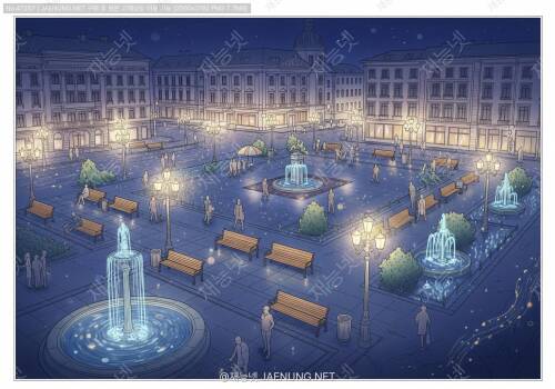 광장 조명의 눈부심 방지 설계 — 도시 야간 공간을 쾌적하게 만드는 글레어 컨트롤의 모든 것