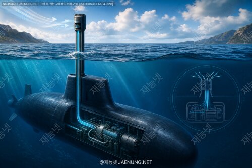 🌊 디젤-전기 잠수함의 스노클링 기술 — 수면에 닿지 않고 심해에서 공기를 끌어들이는 놀라운 비밀