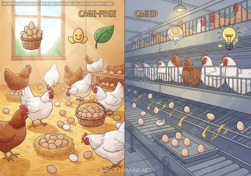 🐔 케이지 vs 평사 - 산란계 생산성 완전 비교 분석