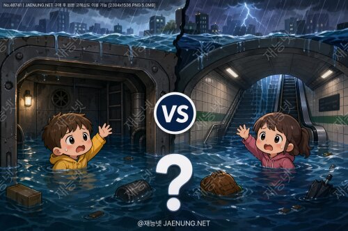 🏢 지하벙커 침수 VS 지하시설 침수대피가 더 어려운 곳은 어디일까?