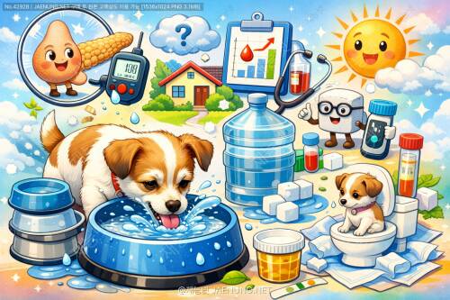 🐕💧 강아지가 물을 너무 많이 마셔요, 혹시 당뇨일까요?
