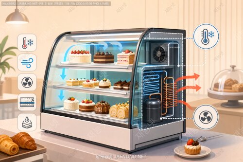 제과점 유리 진열장의 온도 제어 원리와 설계 기준