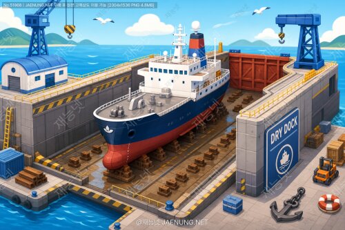 🚢 드라이도크(Dry Dock) — 바닷물을 빼고 선박을 수리하는 거대한 해양 건축물의 세계