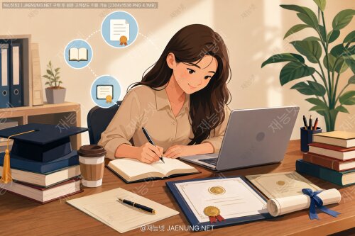 직무 전문성 강조: 관련 자격증, 수강 내역 언급 🎓📚