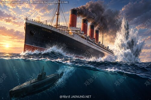 🚢 RMS 루시타니아 — 18분 만에 사라진 대서양의 여왕, 1915년 U보트 격침 사건의 전말 💥