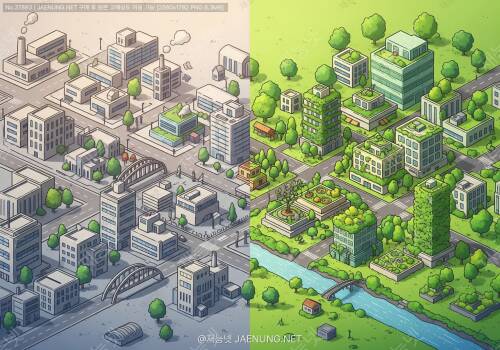 🏙️ 그레이 인프라 vs 그린 인프라: 도시 기능을 구현하는 두 가지 접근법 🌿