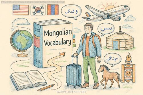 20일 만에 완전 정복! 몽골어 필수 어휘 200개로 떠나는 초간단 언어 여행 🇲🇳