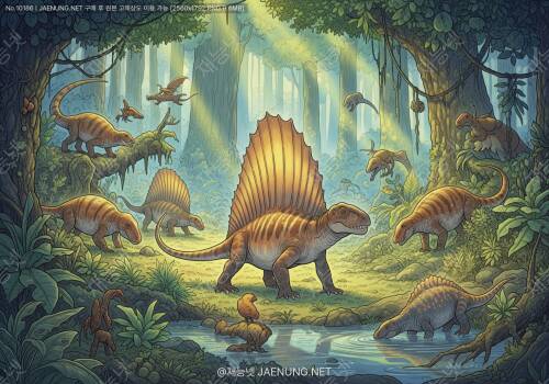 🦕 초기 포유류형 파충류: 디메트로돈과 그 친구들 🦖