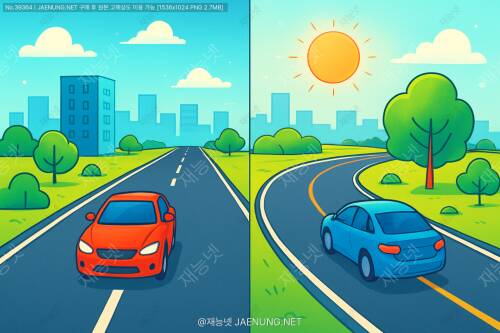 🛣️ 직선도로 vs 곡선도로 — 시야 확보 설계의 차이와 안전의 과학