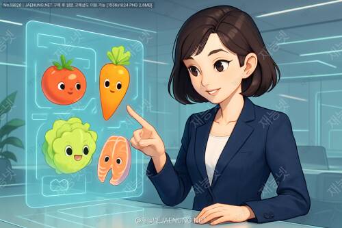 밀키트 시대의 요리 재료들이 살아있다! 🌱 귀여운 일러스트 시리즈로 만나는 식재료 캐릭터 세상