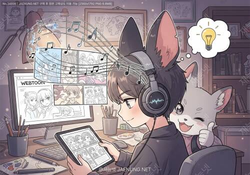 웹툰, 귀로도 읽는다? BGM, 너는 다 계획이 있구나! 🎼