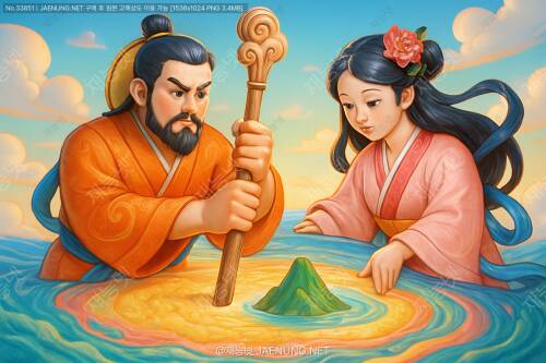 세상이 ‘죽’ 같았을 때: 일본 창세 신화의 서막