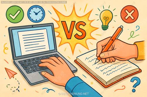 타이핑 vs 손글씨의 진검승부: 상황별 최적의 선택 가이드 💻✍️