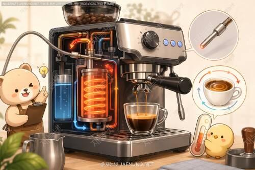 ☕ 커피머신의 온도 제어와 열전대를 이용한최적 추출 온도 유지의 모든 것