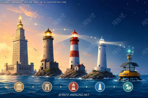 🗼 등대(Lighthouse)의 역사 — 알렉산드리아의 파로스에서 현대 무인등대까지, 바다를 밝혀온 인류의 빛