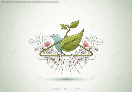 친환경 패션 브랜드를 위한 지속가능성을 표현하는 로고 디자인 🌿👚