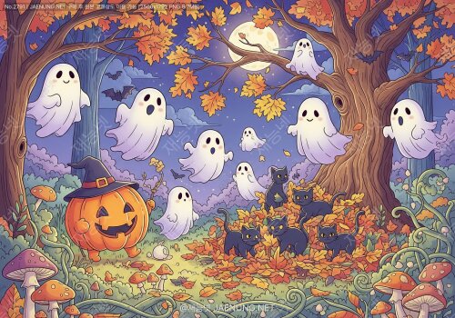 할로윈 시즌 전단: 분위기 있는 일러스트레이션 활용 🎃👻