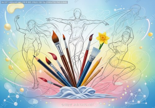 선 굵기 변화로 동적인 인물 스케치 만들기 🎨✏️