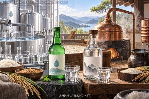 🍶 희석식 소주와 증류식 소주, 무엇이 다를까 — 발효·증류·정제로 읽는 소주의 식품가공학