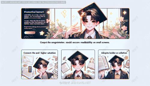 SNS 프로필용 배너: 작은 화면에서의 가독성 확보 📱🎨