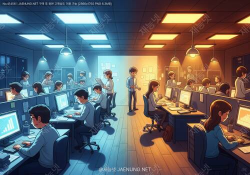 💡 오피스 내 조명 균일도의 시각적 피로 영향