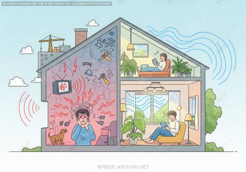 🏠 주택 내 소음이 스트레스 호르몬에 미치는 영향: 조용한 집이 건강한 삶을 만든다