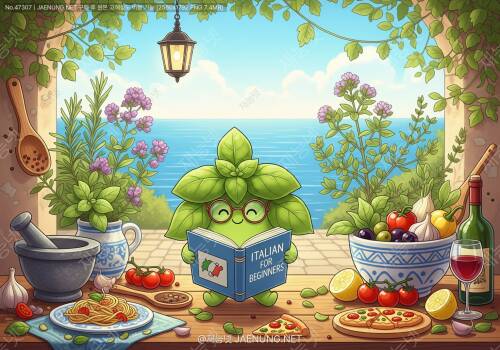 🌿 이탈리아 허브와 지중해 요리의 모든 것 — 맛과 언어를 함께 배우는 향긋한 여행