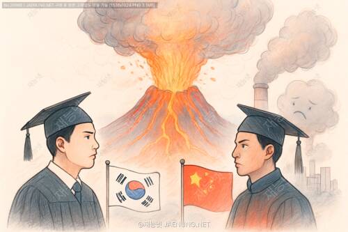 🌋 백두산이 진짜 터진다면? 한국 vs 중국, 대기오염 시나리오 완벽 분석