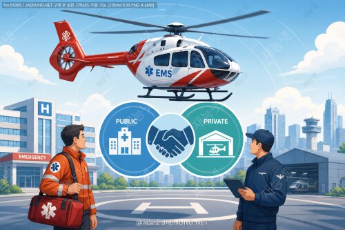 🚁 EMS 헬기(응급의료 헬리콥터), 민간과 공공 영역의 협력 구조