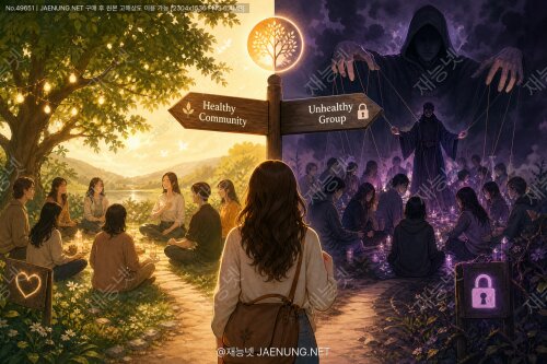 🔮 영성 커뮤니티 선택할 때 반드시 알아야 할 것들:건강한 모임과 위험한 모임을 구별하는 완벽 가이드