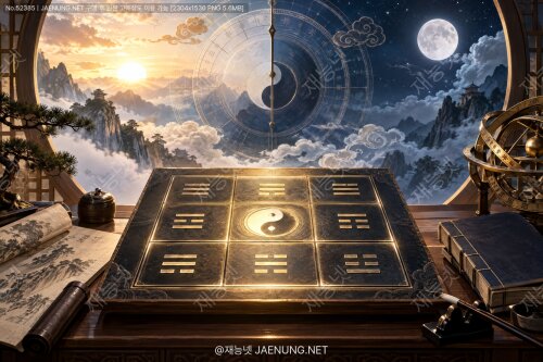 🧭 기문둔갑 포국법 입문 : 시간(時)을 기준으로 아홉 칸 판을 세우는 가장 기본적인 방법 총정리 ✨